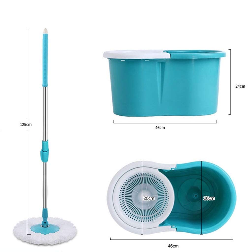Sistema de fregado Manos Libres de Acero Inoxidable Giratorio de 360° con Cubo pequeño de 8 litros Vision