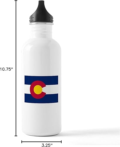 Miniatura 6 de CafePress Colorado Flag - Botella de agua de acero inoxidable (1 botella de agua de 34 onzas)