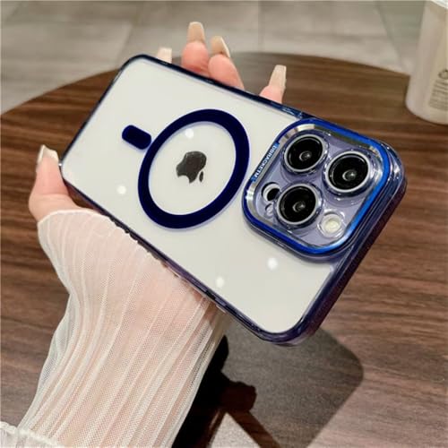 iPhone 16 15 14 13 12 11 Pro Max�p�J���[�����}�O�l�b�g���d�b�P�[�X �o���p�[�v���e�N�^�[ �f�B�[�v�u���[ iPhone 15 Pro Max�p