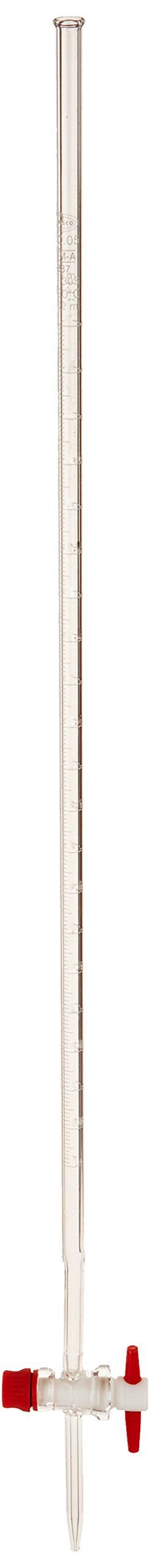 United Scientific 115.450.01 Burette with PTFE Straight Bore Stopcock, Class A, Batch Certified, 10ml Capacity