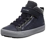 botines de futbol para niños puma Fabricado en Italia Geox J Kalispera Girl I, Zapatillas Altas para Niñas, Azul (Navy), 33 EU