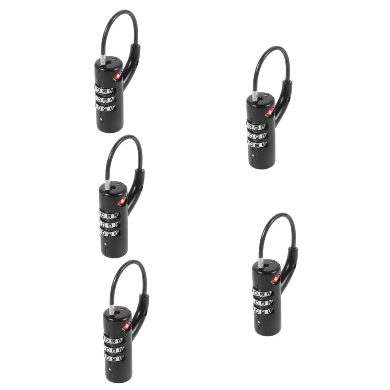 5 Uds Cerradura De Aduanas De Combinación Cerraduras De Equipaje Para Casillero s De Maleta De Casillero Candados De Equipaje Para