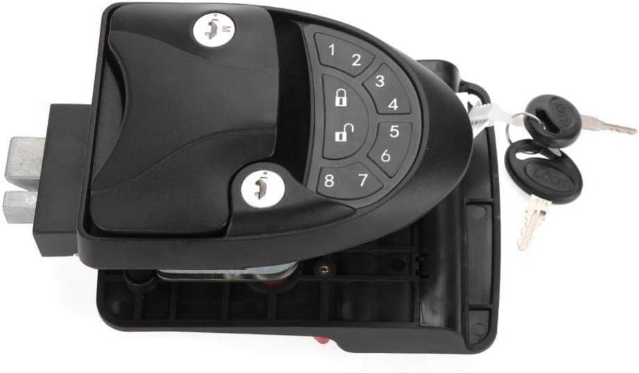 RV Lock V4 Keyless Handle Integrated Keypad & Fob Trailer Hitch Lock