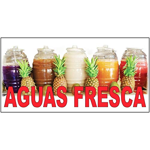 Aguas Fresca Red Food Bar Restaurant Food Truck Decal Sticker Retail Store Sign 8