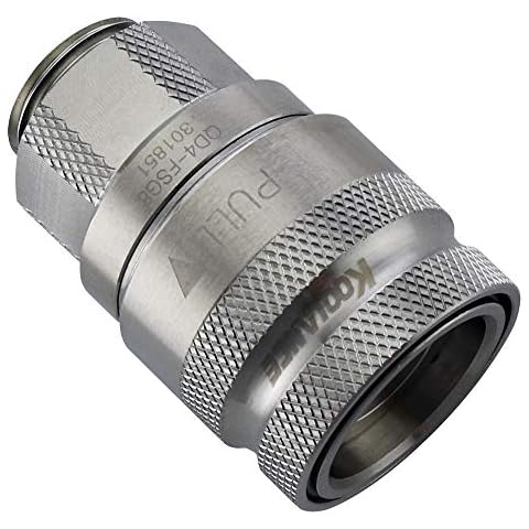 Koolance QD4-FSG8 QD4 Female Quick Disconnect No-Spill Coupling, Male Threaded G 3/8 BSPP Cover