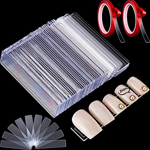 100-Piece Transparent Nail Display Stand Set