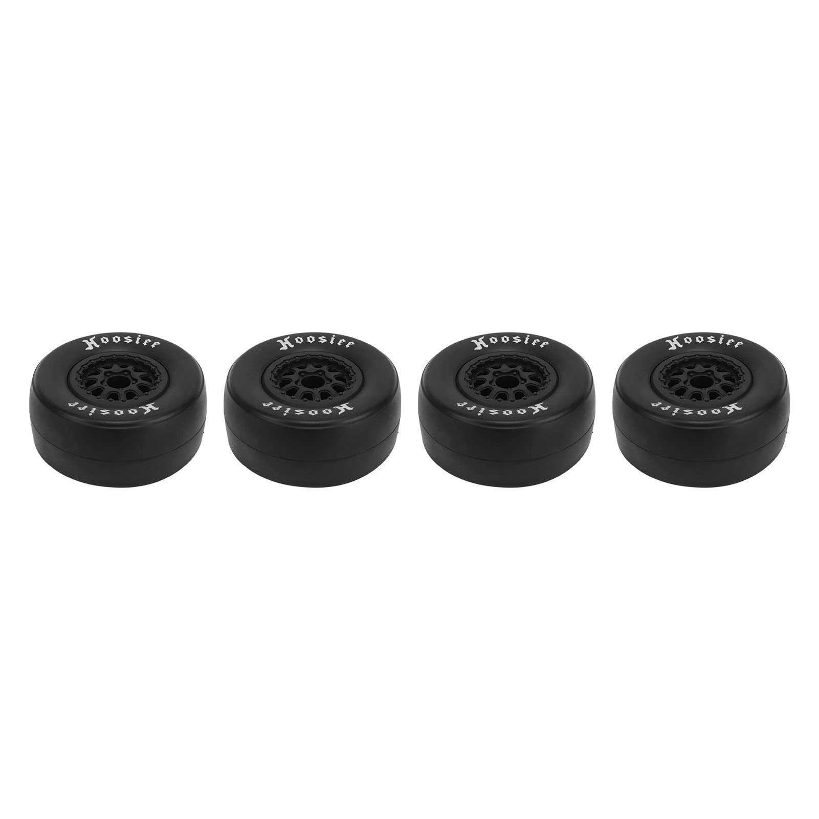 1/10 Scale RC Car Tires Rubber Tires Plastic Wheel Hubs for 1/10 Off Road Remote Control Car 4Pcs