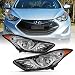ACANII - For 2011-2013 Hyundai Elantra 4-Door Sedan Factory Style Headlights Headlamps Set Pair Driver & passenger Side