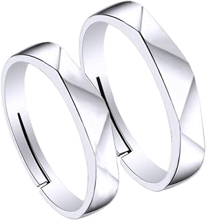 AFFY 14k Gold Over Sterling Silver Couples Adjustable Engagement Band Ring