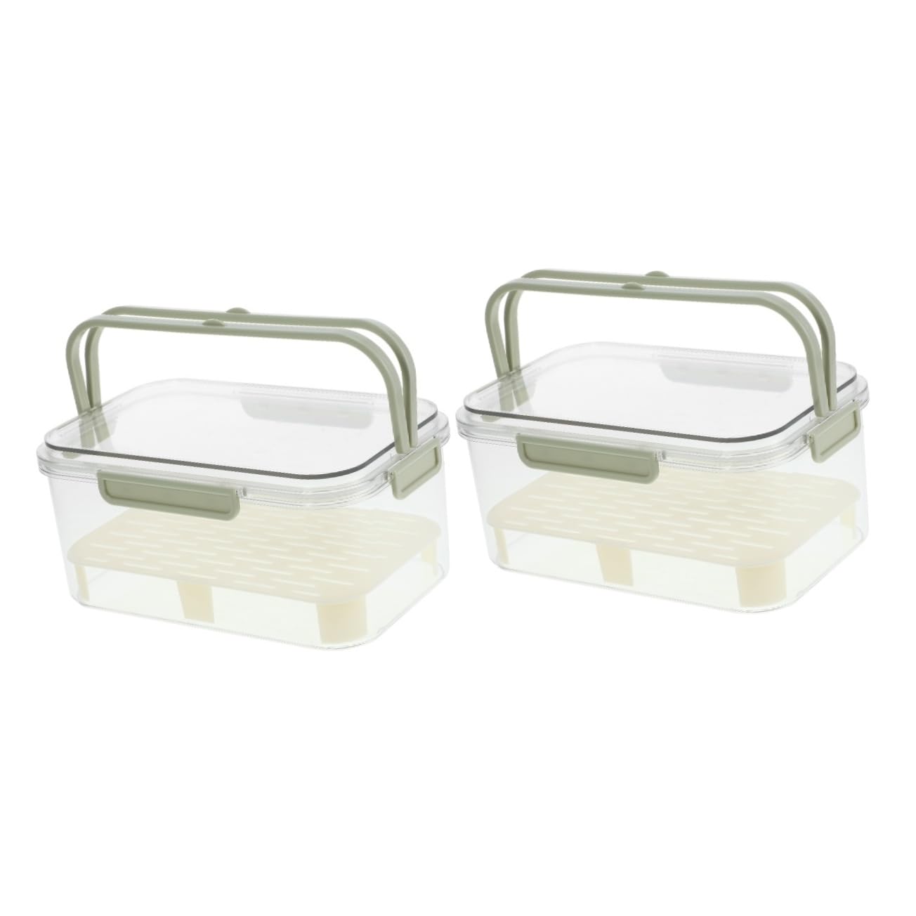 2st Schärfer Kühlschrankboxen Lebensmittelbehälter Gefrierfach Snackbox Kühlschränke Kühlschrank Outdoor Obstkorb Beerenbehälter Für Kühlschrank Kühlschrank-organizer Pp