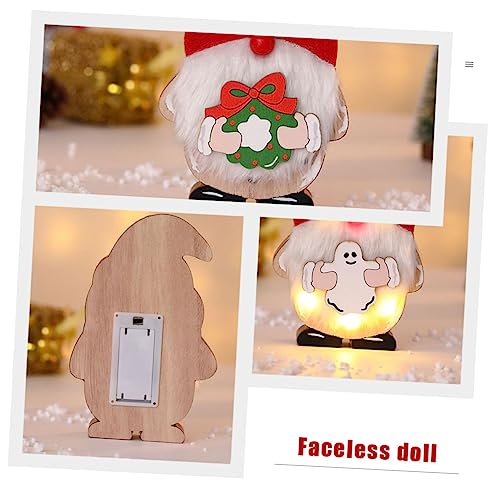 NOLITOY 1 Conjunto tag de pendurar de madeira decoração luminosa em casa decoração de natal ornament