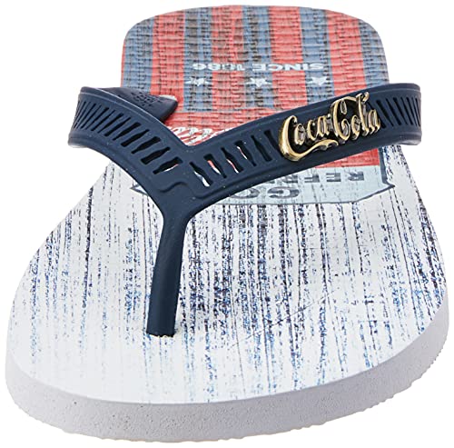Sandália Original Taste, , Coca-Cola, Masculino, Branco/Marinho, 43/44