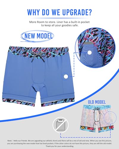 Image of maamgic Mens 5 inch Gym Running Shorts for Men 2 in 1 Quick Dry Workout Athletic Shorts