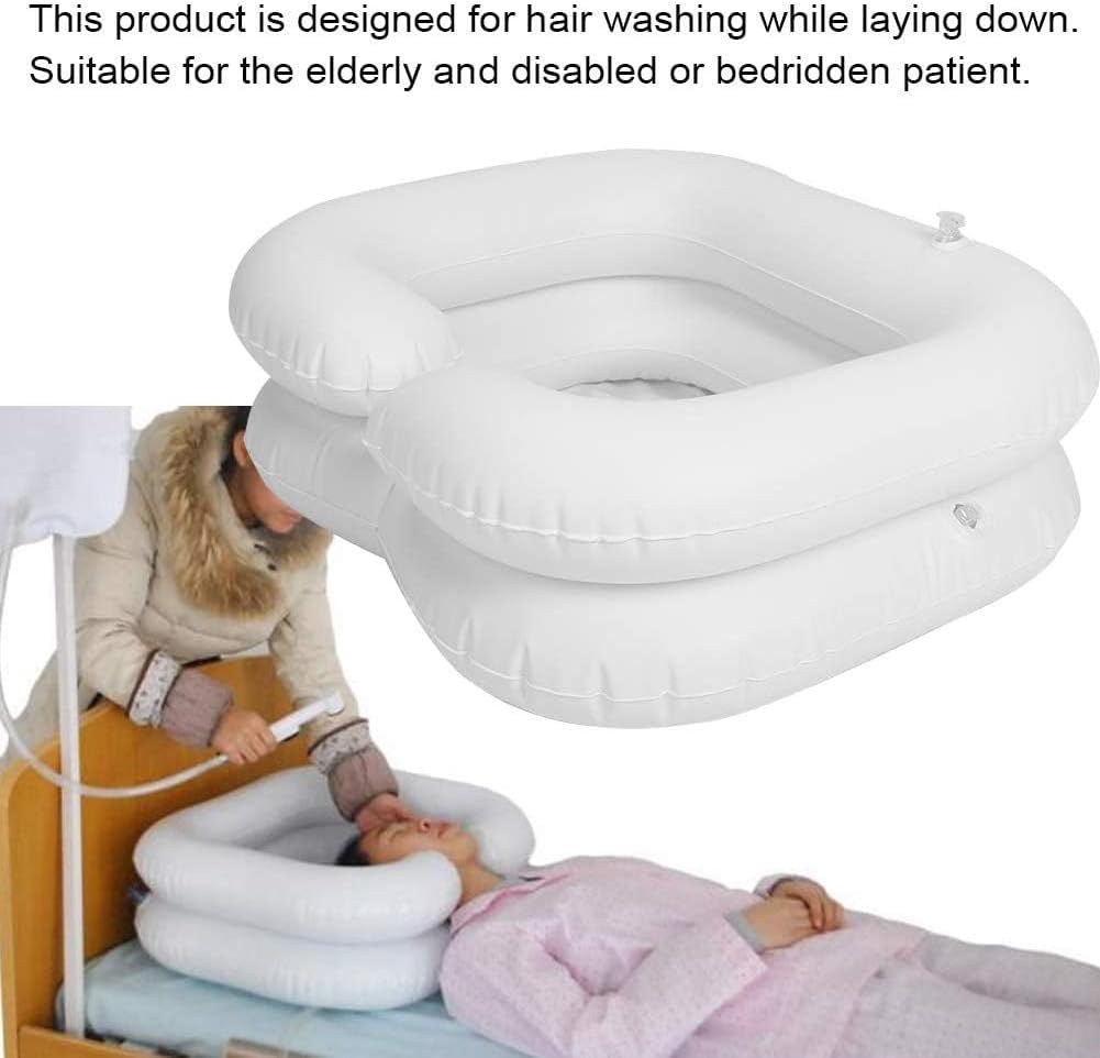 Lavacabezas, Ayuda para El Baño En La Cama, Sistema De Ducha Junto A La Cama para Personas con Discapacidad, Personas Mayores Encamadas Y Personas Confinadas En Cama. Ducha Superior con Bol