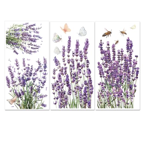 Calcomanías de lavanda para decorar la nevera y renovar puertas de madera 3