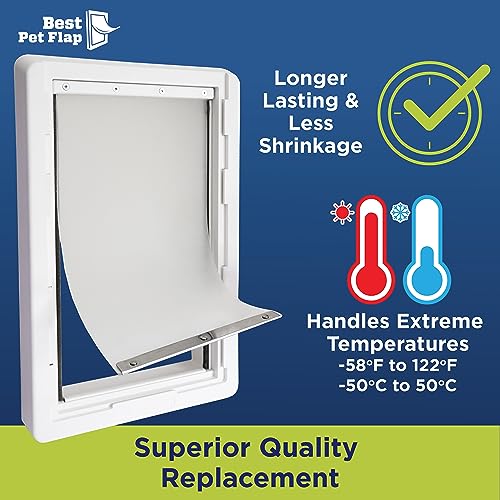 XLDog-Door-Replacement-Non-PVC-Flap-compatible-wIdeal-Pet-Products-Ruff-Weather-DSRWX-RWRFXL-975-x-17-Longer-Lasting-Energy-Efficient-Less-Shrinkage-BPA-Free - Cucciolini Doodles   XLDog-Door-Replacement-Non-PVC-Flap-compatible-wIdeal-Pet-Products-Ruff-Weather-DSRWX-RWRFXL-975-x-17-Longer-Lasting-Energy-Efficient-Less-Shrinkage-BPA-Free