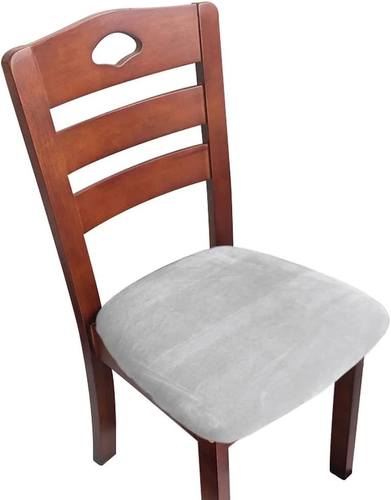 1/2/4/6 Pieces Velvet Fabric Super Soft Seat Cushion Covers Stretch Chair Cover Slipcovers for Hotel Banquet Dining Livi