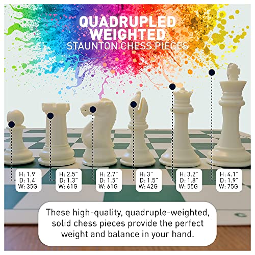 Staunton Quadruple Weighted Chess Set