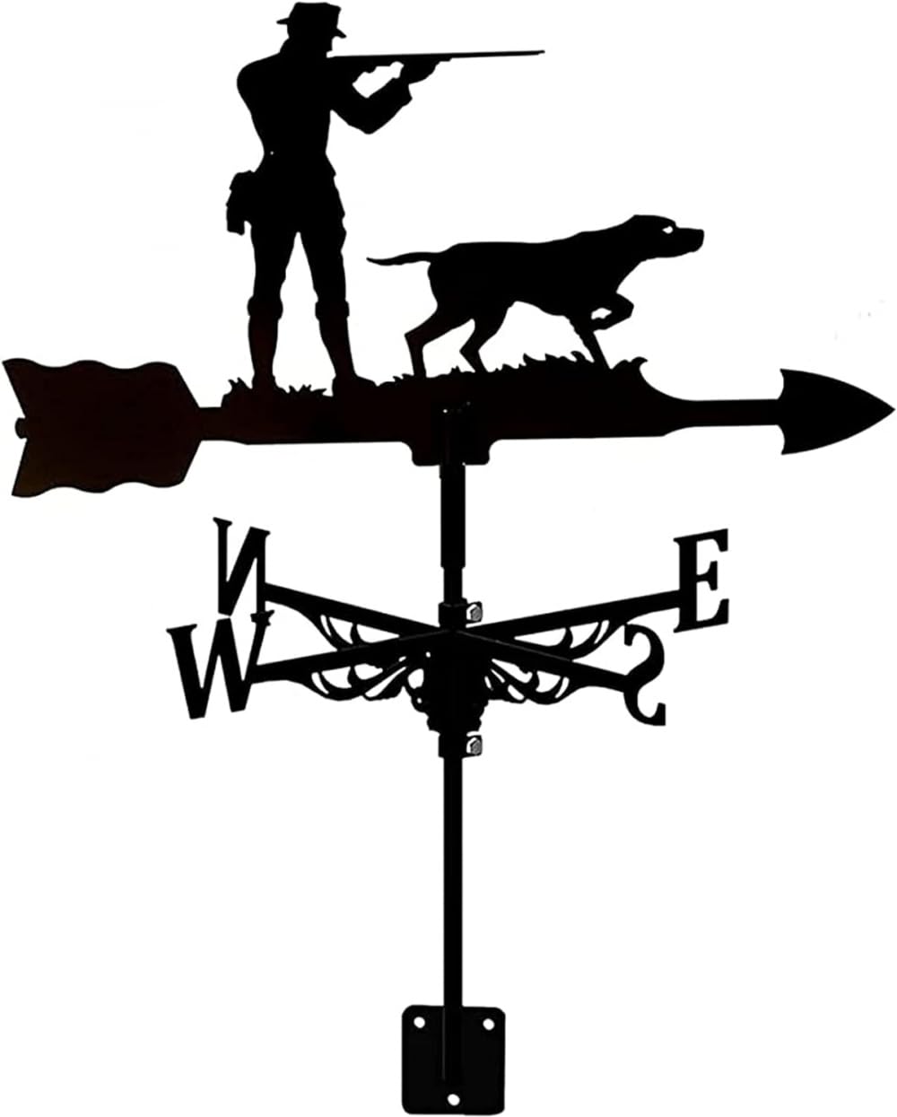 TAXXII Weather Vane Metal Weathervane, Home Outdoor with Coating Wind Direction Indicator, Decorations for Farm Yard Garden Gazebo