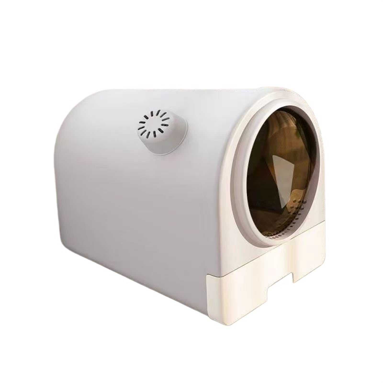 Exclusivo para gatos y perros Bandeja for arena for gatos con tapa, caja de for cajón completamente cerrado, orinal grande a prueba salpicaduras pala for for moda, fácil limpiar Para interiores(Grey)