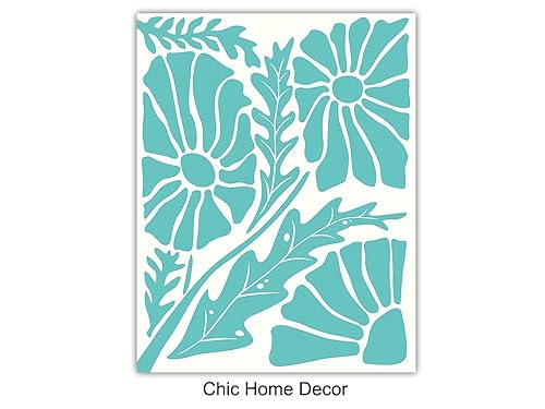 Miniatura 8 de Teal Green Teal Wall Decor - Teal Wall Art - Boho-chic Boho Wall Art - Light Teal Living room Decor - Teal Blue Kitchen Bedroom Dining room Home