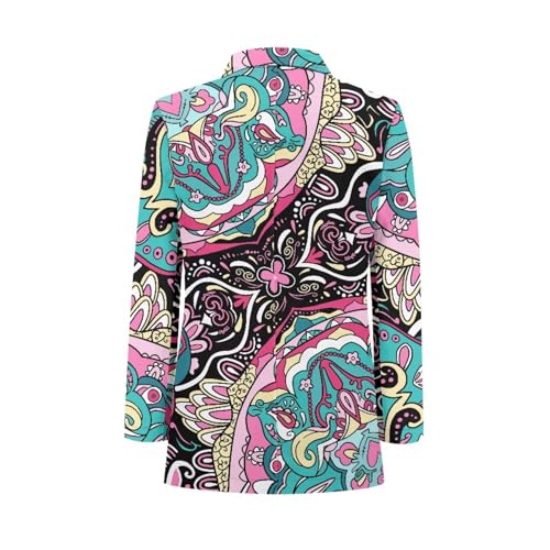 TODIYADDU Blazer Jackets for Women Casual Long Sleeve Lapel Collar Elegant Work Office Jacket Open Front Cardigan Outwear3