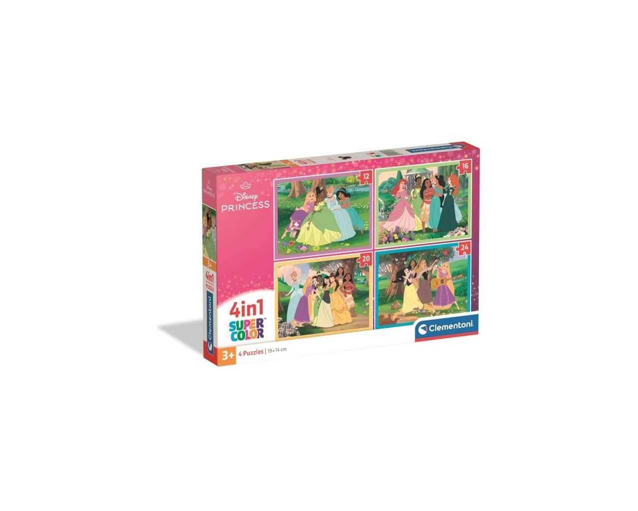 Disney Princess Jigsaw Puzzles 4 in 1 Box 12 16 20 24pc Puzzles