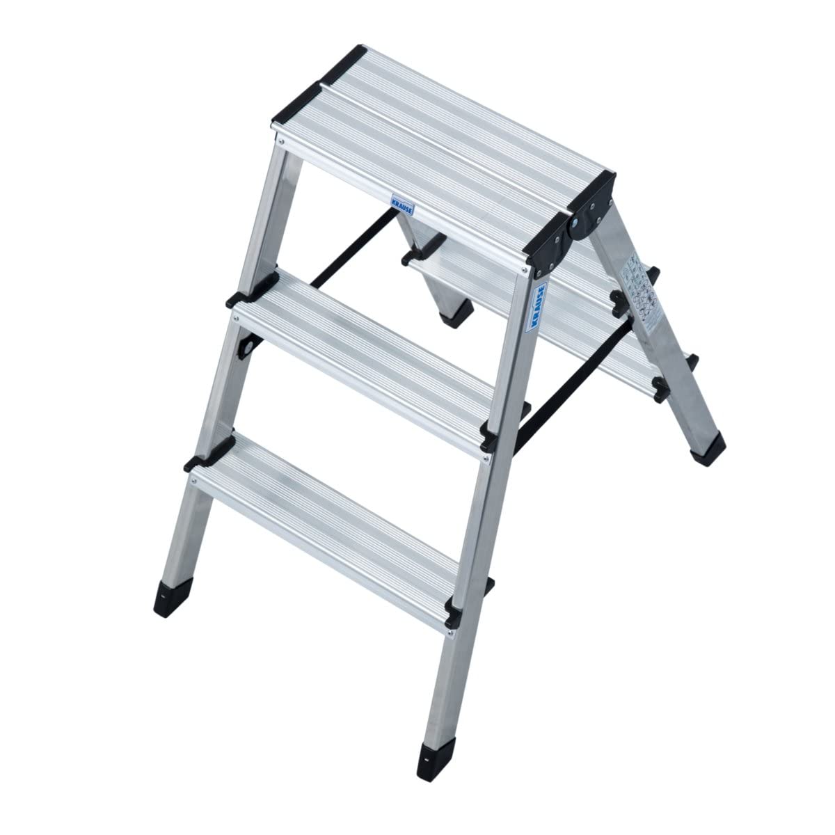 STUFEN-DOPPELLEITER 2X3 STUFEN ALU