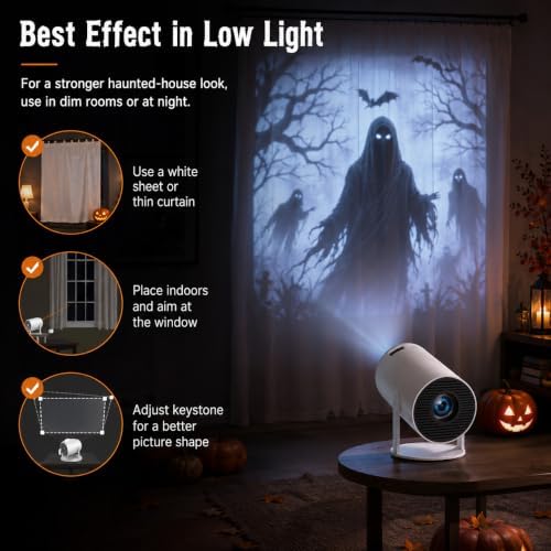 Scare Cast Projector, Scary Window Projector for Halloween - 2