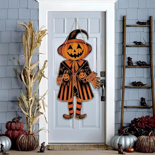 Vintage Halloween Decor Wood Halloween Door Decorations