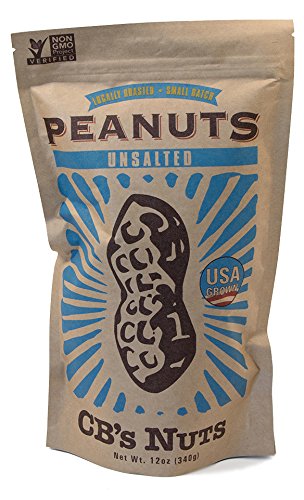 CB's Nuts USA Grown Non-GMO Unsalted Peanuts, 12oz