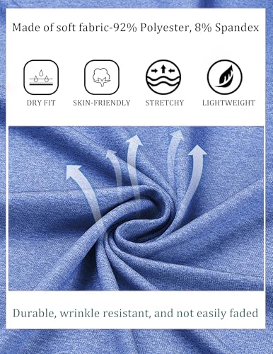 Image of COOFANDY Men's Polo Shirt Golf Quick Dry Performance Short Sleeve Moisture Wicking Athletic Polo Collared Tennis T-Shirt