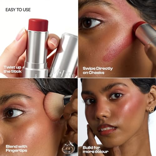 Image of Dream Beauty Nebula Cream Blush - Carina Crimson | Dusk Red 3-in-1 Tint for Cheeks, Lips & Eyes | Dewy Finish | Hand Blendable, Lightweight & Buildable | 7.5g