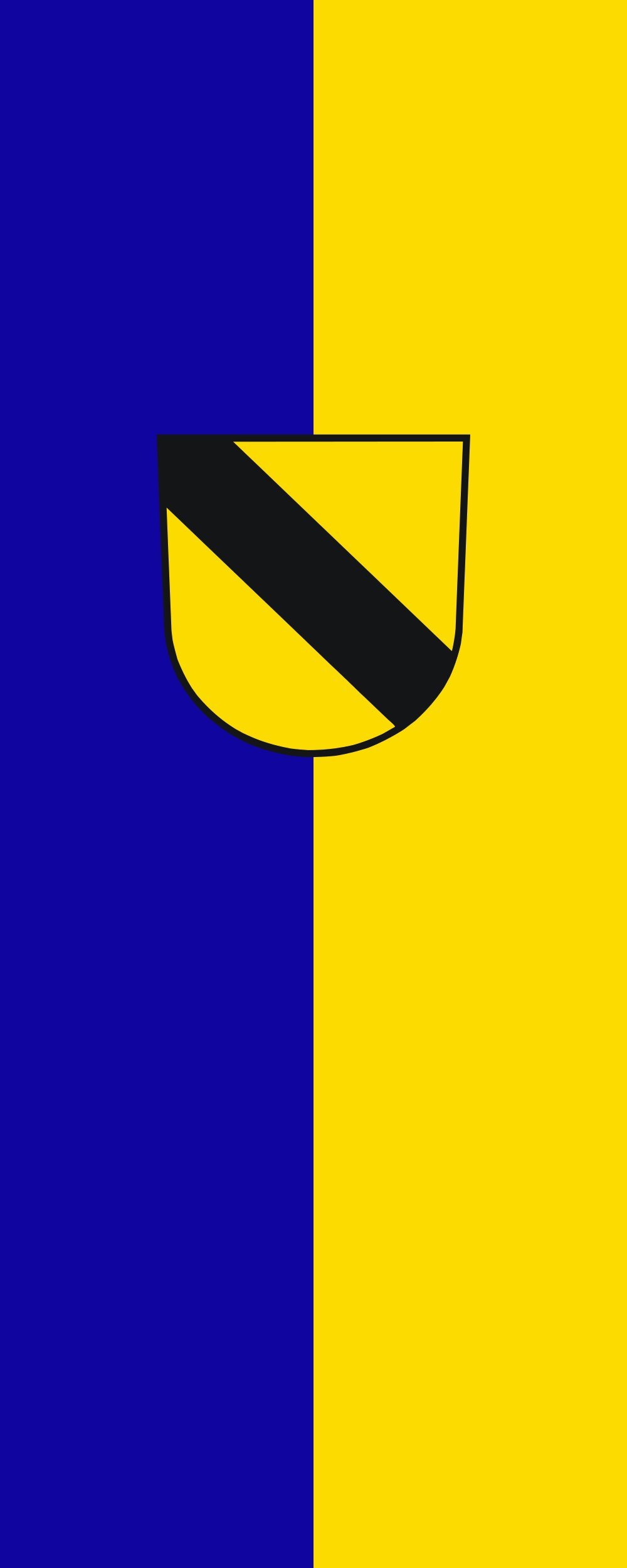 Drapeau Öpfingen haute résistance 300x120cm pavillon portrait de 3.5m²