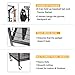 Kinghouse Garage Sports Equipment Organizer, Ball Storage Rack, Ball Storage Garage, Garage Organizer, Rolling Sports Ball Storage Cart, Steel, Black