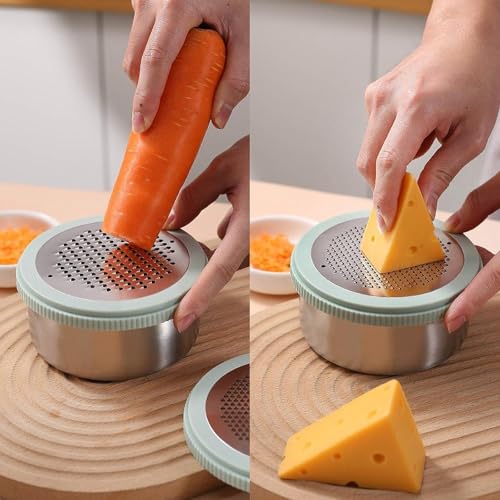 Rallador de Queso y Verduras con Contenedor 13.3x13.3x8.2 cm miniatura 5