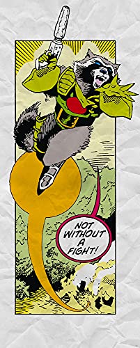 Komar Marvel IADX2-072 Non-Woven Photo Wallpaper Guardians Retro Comic Rocket Raccoon Size: 100 x 250 cm (Width x Height) - Image 2