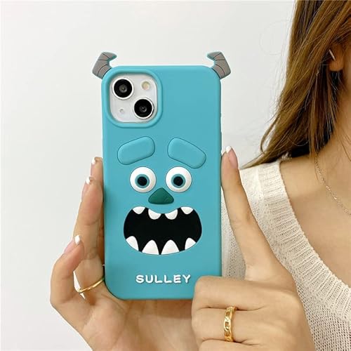 Ultra Thick Soft Silicone Case For Apple Iphone 11 Iphone11 6.1 Monsters University Mu Blue Sulley Pixar Disney Disneyland 3D Cartoon Anime Disney Disneyland Cute Lovely Adorable Kids Girls #TOP1