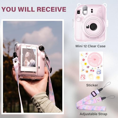 Funda transparente para cámara Fujifilm Instax Mini 12 miniatura 5