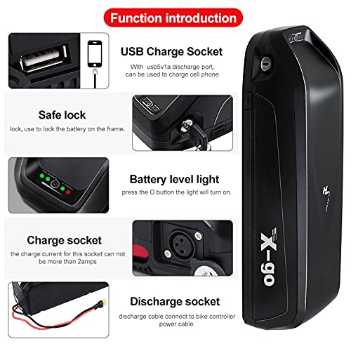 X-go Ebike Battery - 48V 13AH Batteria per Bici