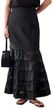 Whim gazette オーガンジーマーメイドスカート3 Whim Gazette スカート オーガンジーマーメイドスカート3