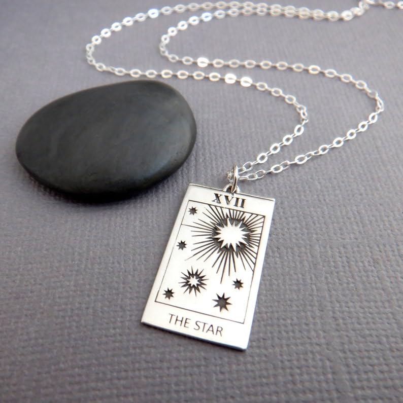 Collier étoile de tarot en argent, un symbole d'espoir et de force - 2