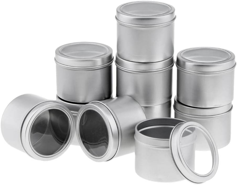 105Pcs Tin Jar Pre Tabbed Candles Wicks Salves Candles Making Supplies Tool