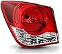 VIPMOTOZ Driver Side OE-Style Red Lens Left Outer Tail Light Lamp Assembly Replacement For 2011-2015 Chevy Cruze & 2016 Limited Model