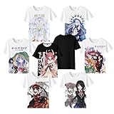 VKLGGOPL デート・ア・ライブ Tシャツ 半袖 インナーシャツ 時崎狂三 夜刀神十香 氷芽川四糸乃 五河琴里 誘宵美九 萌えグッズ 上着 夏服 日常服 コスプレ衣装 カジュアル 記念シャツ 誕生日 プレゼント (L,カラー2) [並行輸入品]