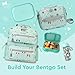 Bentgo Kids Snack - 2 Compartment Leak-Proof Bento Box Container for Snacks and Small Meals, Easy-Open Latch, Dishwasher Safe, BPA-Free for School, Daycare, & Sports - Ideal for Ages 3+ (Aqua)