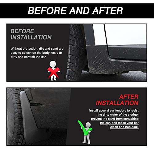 Image of Autorder Mud Flaps Splash Guards for Ford Escape 2020-2025 Accessories Mudflap Fender Flares Front and Rear Mud Guard Set 4PCS (Not for ST-Line Models)