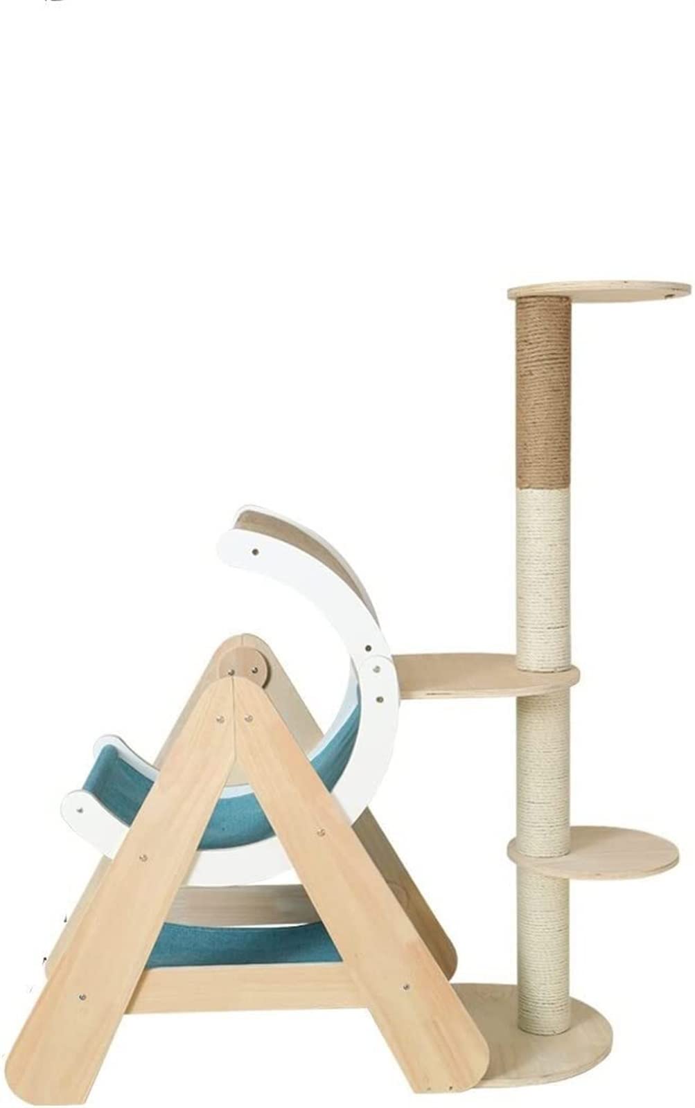 Katzenbrücke Klettergerüst Holz Haustier Katzenbaum Haus Bett Hängematte Sisal Kratzbaum Katzenmöbel Katzenspielzeug Katzenregale