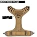 ICEFANG Tactical Dog Harness with 4X Metal Buckle,Working Dog MOLLE K9 Vest with Handle,No Pulling Front Clip,Adjustable Pet Harness for Large Dogs (L (28
