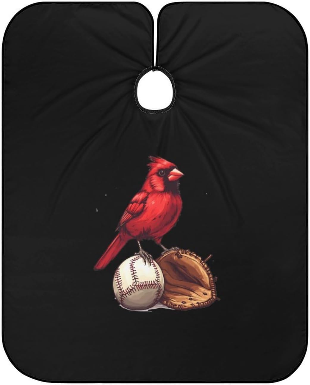 Red Cardinal Baseball Barber Cape Professional Hair Cutting Apron Hairdresser Cape for Men Women